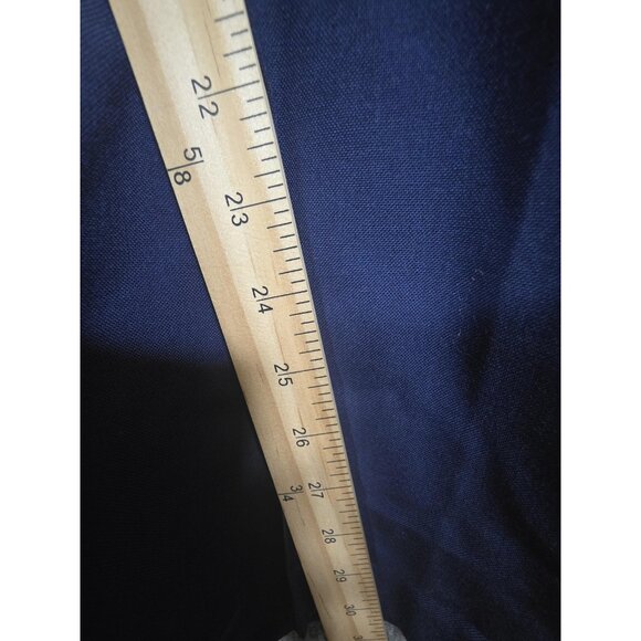 Vintage USAF Dress Pants Mens 36L AF Blue 1608 Poly Wool Tropical Uniform 90s - Picture 6 of 13